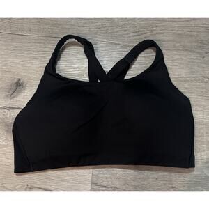 Lululemon Energy Bra High Support Womens 40D Black Crossback Sports